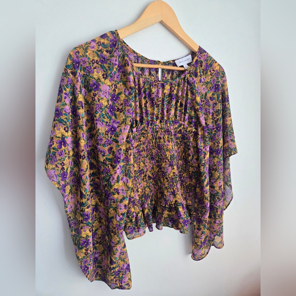 LOST + WANDER Floral Multicolor Blouse